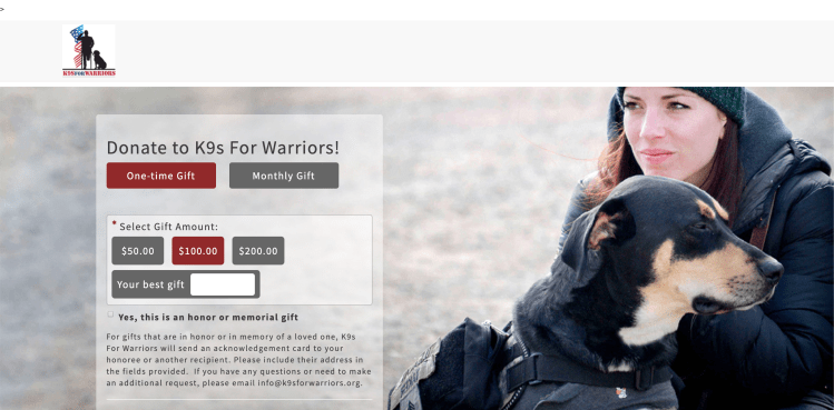 K9s for Warriors old page